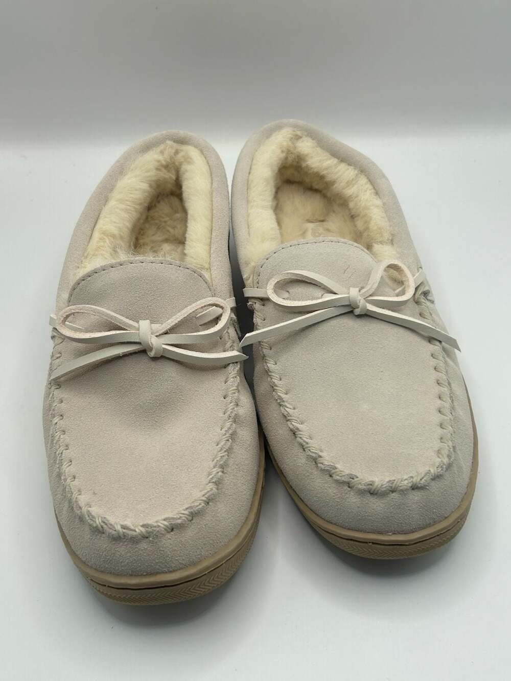 My Slippers Women's Suede Leather Upper Faux Fur Lined Moccasin Slippers